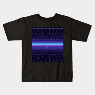 Future Synthwave Horizon Kids T-Shirt